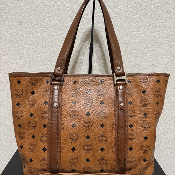 MCM Brown Leather Tote Bag - Picture 3 of 8